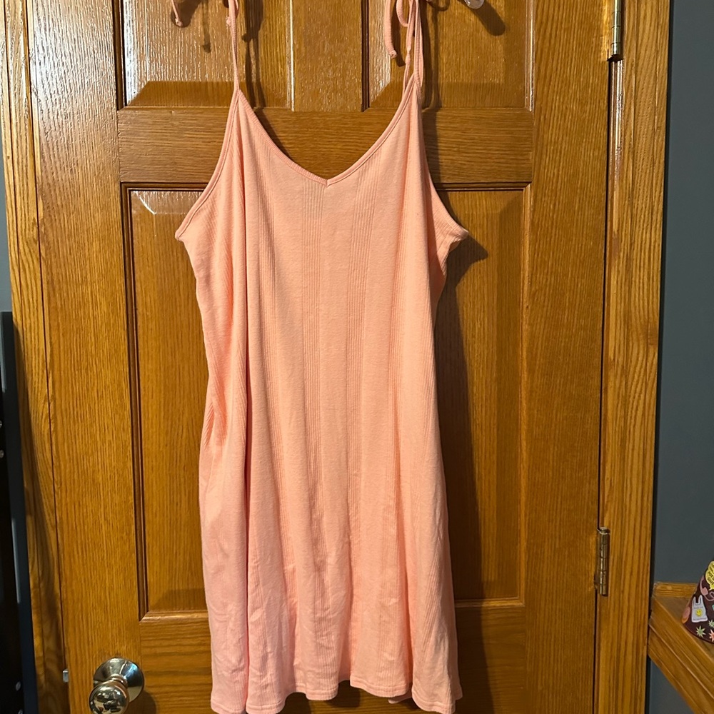 American Eagle Outfitters Coral Sleeveless Top